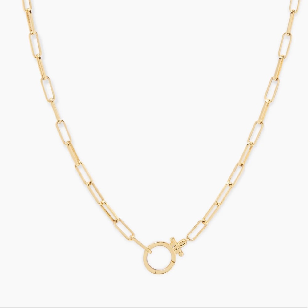 Parker necklace - gold paper clip necklace